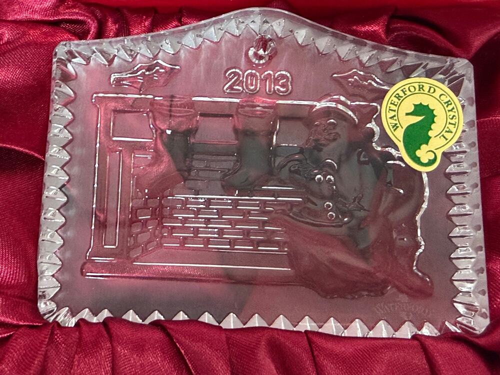Waterford Crystal 2013 Annual Twas The Night Ornament with Enhancer #160060